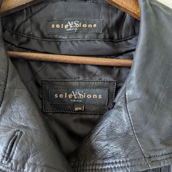 A&S selection vintage Y2K retro style 100% leather with removable inner size M - Picture 3 of 14